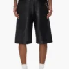 Leather Track Short