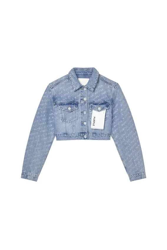 Logo Bling Crop Jacket