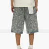 P070 Hand Beaded & Crystal Embellished Short