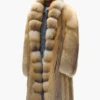 Shawl Collar Fur Coat